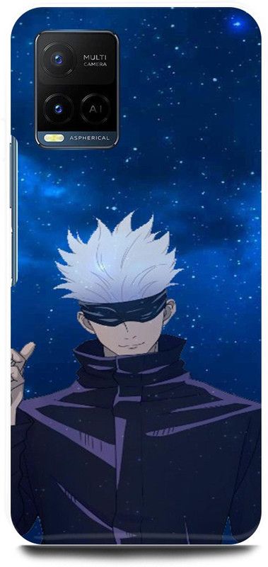 play fast Back Cover for Vivo Y33T, V2146 GOJO, JUJUTSU, KAISEN, NARUTO  (Blue, Hard Case, Pack of: 1)