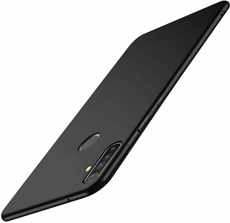 CELLCAMPUS Back Cover for Realme 5, Oppo Realme 5  (Black, Grip Case, Pack of: 1)
