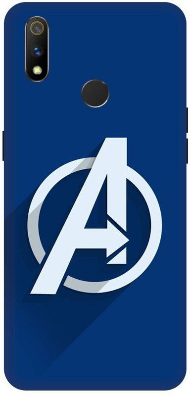 URCHIN Back Cover for Realme 3 Avengers Logo, Avengers, Avengers Logo, Avengers Sign, Marvel, Avenger, Comic  (Multicolor, Shock Proof, Pack of: 1)