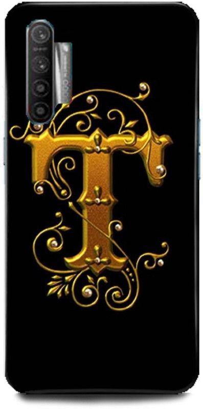 MP ARIES MOBILE COVER Back Cover for Realme X2  (Black, Gold, Hard Case, Pack of: 1)