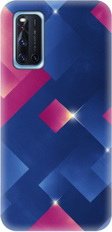 Smutty Back Cover for Vivo V19, Vivo 1933, PD1969F_EX - Block Pattern Print  (Multicolor, Hard Case, Pack of: 1)