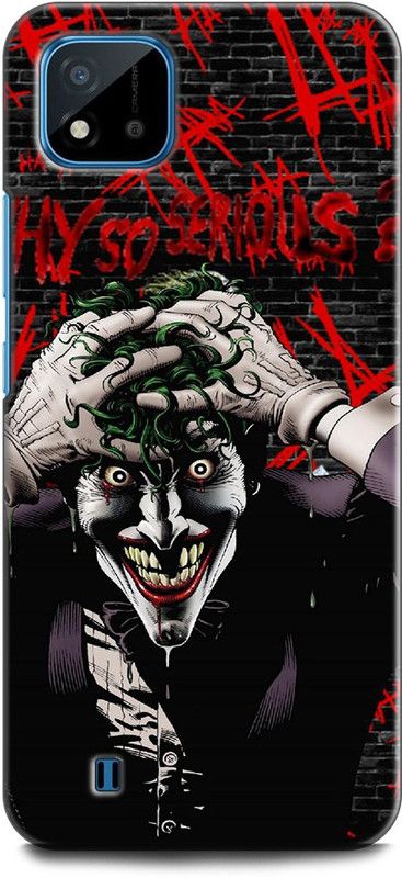 INDICRAFT Back Cover for Realme C11 2021, RMX3231 JOKER, BATMAN, FACE, DARK KNIGHT, WHY SO SERIOUS  (Multicolor, Dual Protection, Pack of: 1)