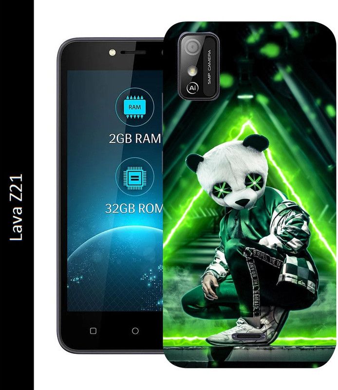 Anami Back Cover for Lava Z21  (Green, Grip Case, Silicon, Pack of: 1)