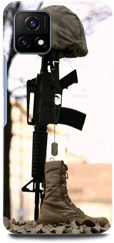 play fast Back Cover for Vivo Y72 5G, V2060 GUN, M416, INDIAN, ARMY, SOLDIER  (White, Hard Case, Pack of: 1)