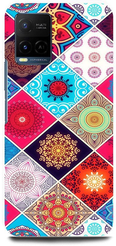 play fast Back Cover for Vivo Y21E MANDALA, ART, ABSTRACT, ART  (Multicolor, Hard Case, Pack of: 1)