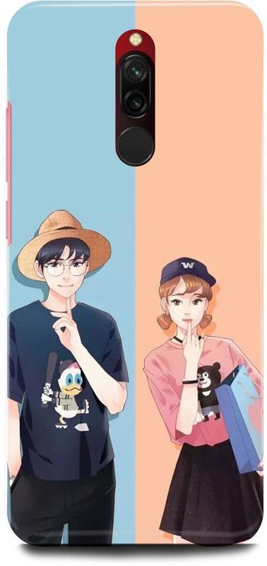 FRONK Back Cover for Redmi 8, M1908C3II, ANIME, GIRL, BOY, LOVELY,GIRL, CUTE, COUPLE  (Multicolor, Hard Case, Pack of: 1)
