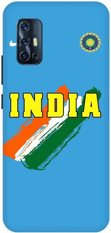 THE NARAYANA COLLECTIONS Back Cover for VIVO V17- 1919-INDIAN,CRICKET,TEAM,DHONI,KOHLI,JERRSY  (Multicolor, Hard Case, Pack of: 1)