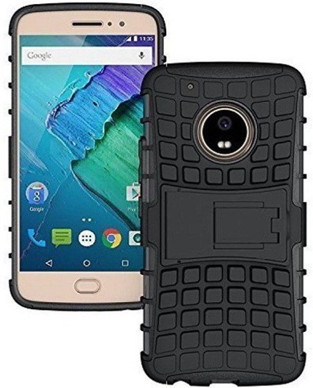 7Rocks Back Cover for Motorola Moto G5 Plus  (Black, Shock Proof, Pack of: 1)
