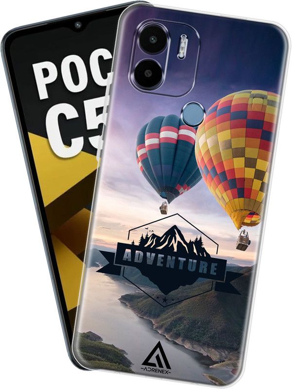 Adrenex Back Cover for POCO C50  (Multicolor, Grip Case, Silicon, Pack of: 1)