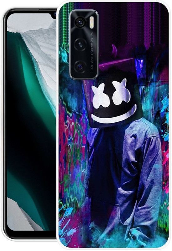 PRINTGARD Back Cover for Vivo V20 SE  (Multicolor, Grip Case, Silicon, Pack of: 1)