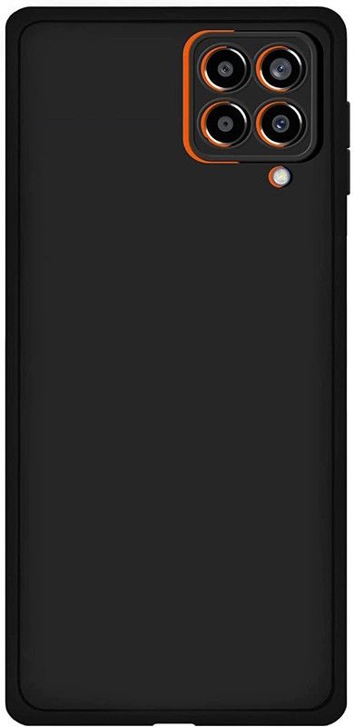 PHONE BACK COVER Back Cover for Samsung Galaxy F12  (Black, Grip Case, Pack of: 1)