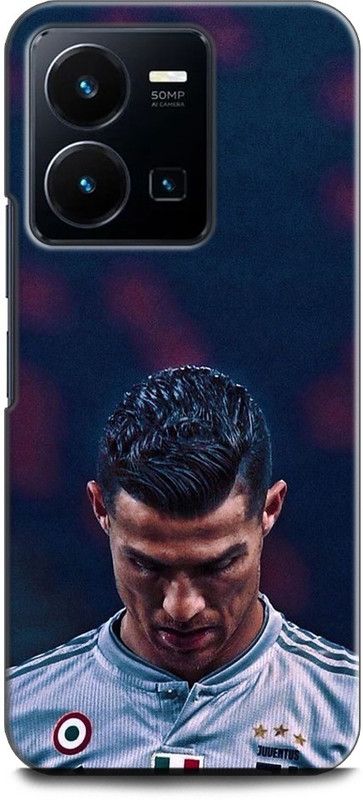 WallCraft Back Cover for Vivo Y35, V2205 CRISTIANO, RONALDO, CR-7, REAL MADRID, FOOTBALL  (Multicolor, Dual Protection, Pack of: 1)