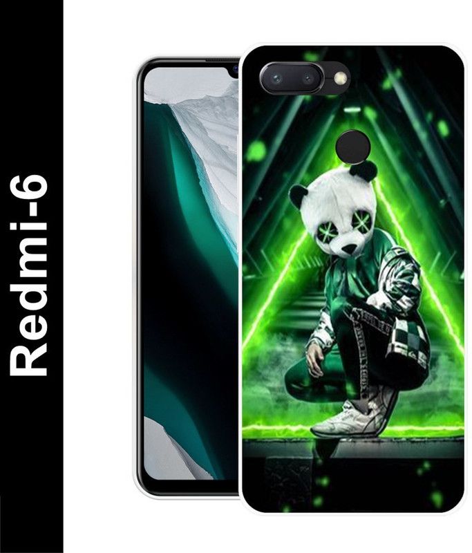 Aabra Back Cover for Mi Redmi 6  (Green, Silicon, Pack of: 1)