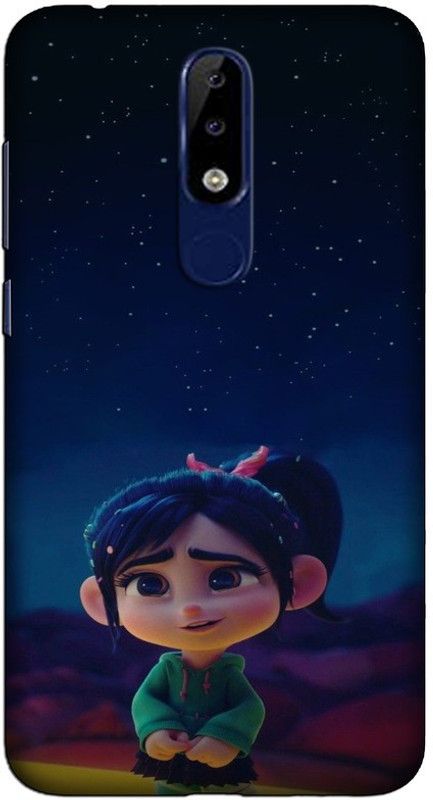 CROKIAN Back Cover for Nokia 6.1 Plus Little Cute Girl Back Cover  (Multicolor, Hard Case, Pack of: 1)