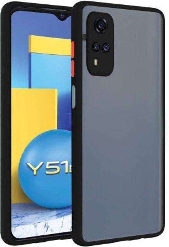 Cermarise Back Cover for Vivo Y51A  (Black, Camera Bump Protector, Pack of: 1)