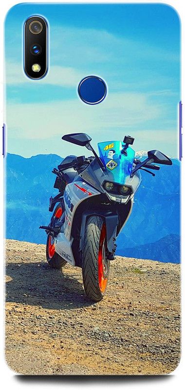 ORBIQE Back Cover for Realme 3 Pro RMX1851 KTM, KTM BIKE, SUPERBIKE, BIKE LOVER  (Multicolor, Hard Case, Pack of: 1)