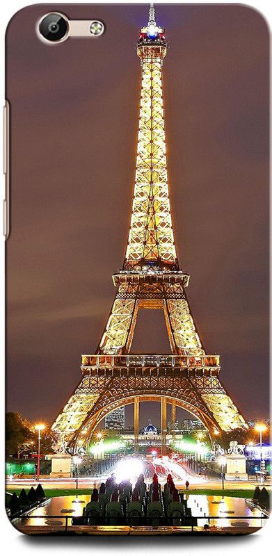 GRAFIQE Back Cover for Vivo Y66/ Vivo Y67 1609 EIFFEL TOWER, PARIS, HEARTS, LOVE, COLORFUL, GALAXY  (Multicolor, Shock Proof, Pack of: 1)
