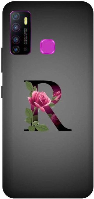 VS PRINT LINK Back Cover for Infinix Hot 9 , X655D ,R letter,R name R word , Printed Back Cover  (Silver, Hard Case, Pack of: 1)