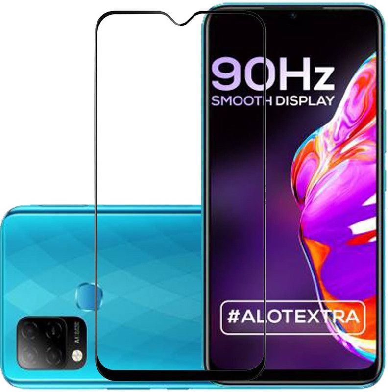 SPRITZEN Edge To Edge Tempered Glass for Infinix Hot 10s, Infinix Smart 4, Infinix Smart 4 Plus  (Pack of 1)