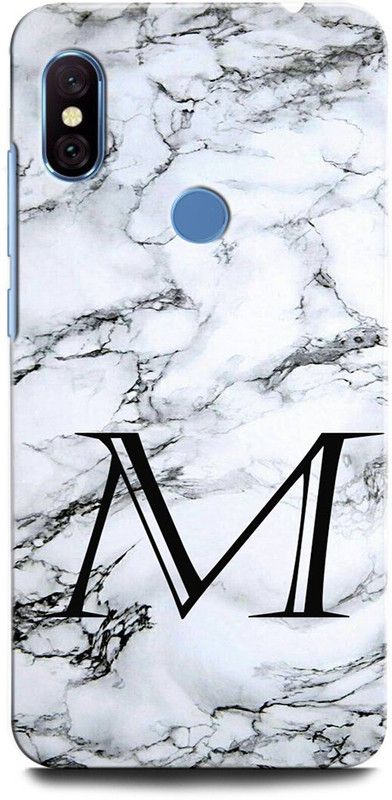 ORBIQE Back Cover for Redmi Note 6 Pro M1806E7TI M, M LETTER, M ALPHABET, DESIGN  (Multicolor, Shock Proof, Pack of: 1)