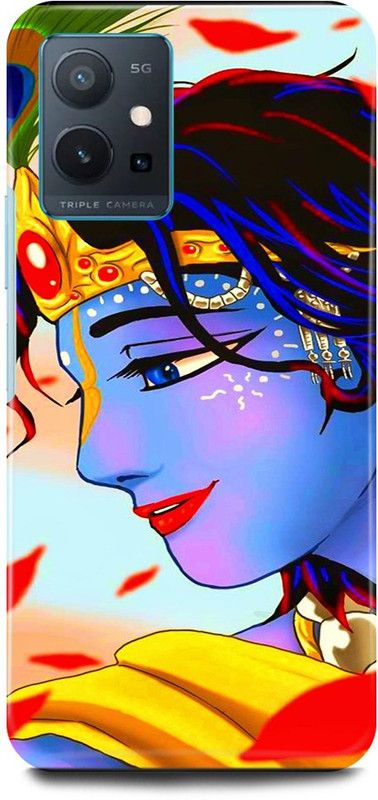 JUGGA Back Cover for OPPO A96, CPH2333, KRISHAN, KRISHNA, ART, KANHAIYA  (Blue, Hard Case, Pack of: 1)