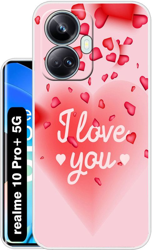 Flipkart SmartBuy Back Cover for realme 10 pro plus 5g  (Pink, Beige, Silicon, Pack of: 1)