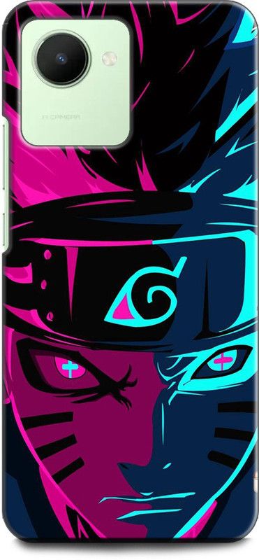 WallCraft Back Cover for Realme Narzo 50i Prime, RMX3506 NARUTO, ANIME, NEON  (Multicolor, Dual Protection, Pack of: 1)