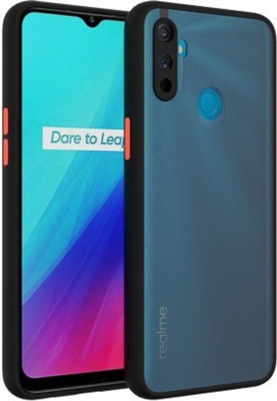 lulucovers Back Cover for Realme Narzo 20A, Realme Narzo 10A  (Black, Camera Bump Protector)