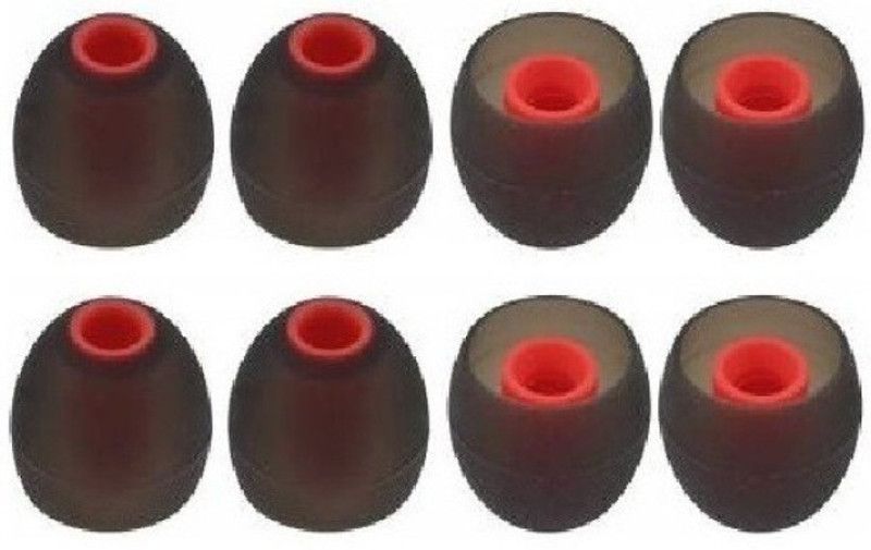 THE DARK NIGHT Somapa 8 pcs Red Earbuds Rubber earphone tips replaceme... In The Ear Headphone Cushion  (Pack of 1, Multicolor)