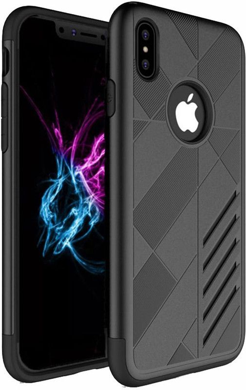 labrador Back Cover for Apple iPhone X  (Black, Dual Protection, Pack of: 1)