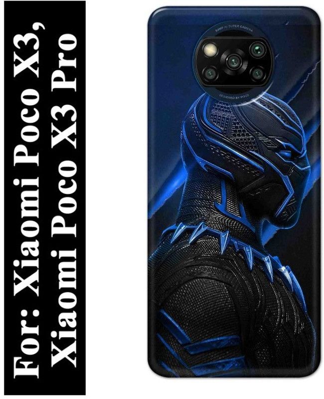 Majestic Back Cover for Xiaomi Poco X3, Xiaomi Poco X3 Pro  (Black, Blue, Hard Case)