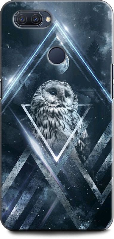 INDICRAFT Back Cover for OPPO A12, CPH2083 OWL, BIRD, TRIANGLE, PLANET, NIGHT WATCH, ABEJ, TRIPPY  (Multicolor, Shock Proof, Pack of: 1)