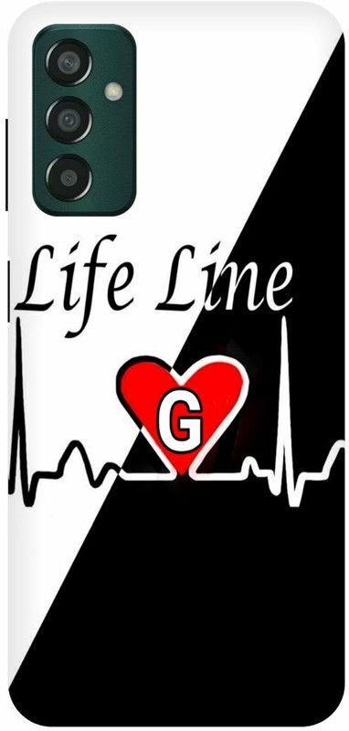 THE NARAYANA COLLECTIONS Back Cover for SAMSUNG GALAXY F13-G,LIFE,LINE,ALPHABET,NAME  (Multicolor, Hard Case, Pack of: 1)