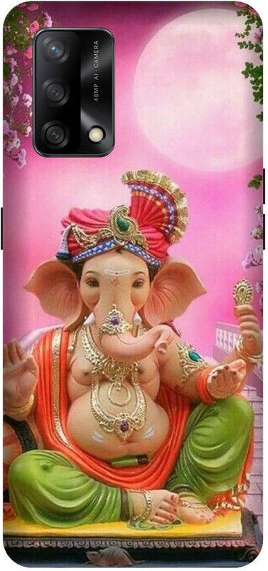 VS PRINT LINK Back Cover for OPPO F19s (4G) , CPH2223 , Ganesh Ji,Gabpati,bapa printed cover  (Multicolor, Hard Case, Pack of: 1)