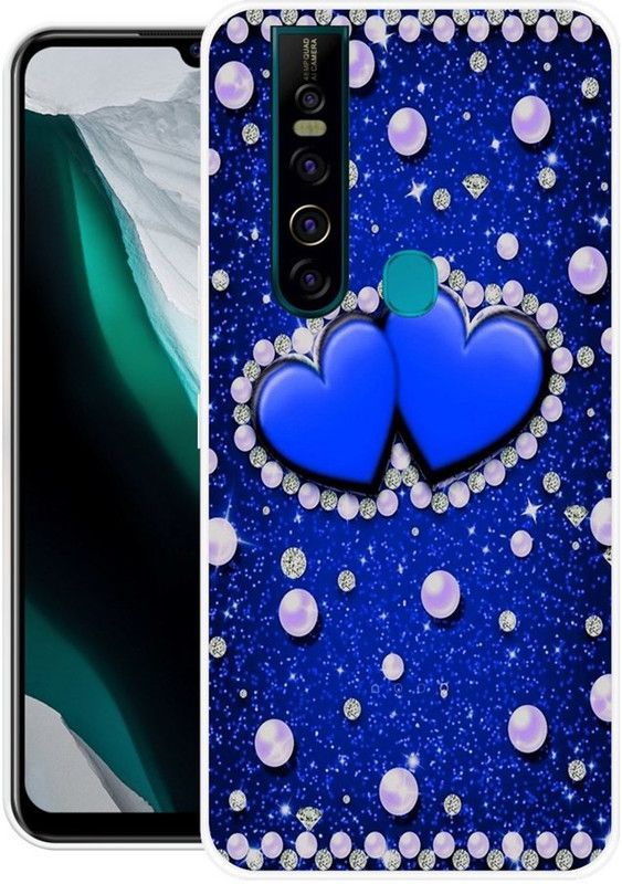 MUSKAY Back Cover for Tecno Camon 15 Pro  (Blue, Silicon, Pack of: 1)