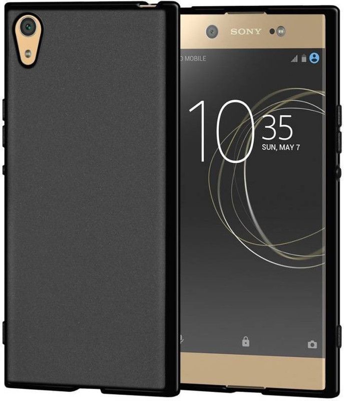 ZIVITE Back Cover for Sony Xperia XA1  (Black, Silicon, Pack of: 1)