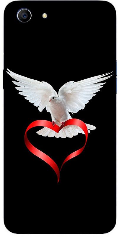 METOO Back Cover for Oppo A83, Love , Heart Design & Printed Back Cover Print : 127  (Multicolor, Dual Protection, Silicon, Pack of: 1)