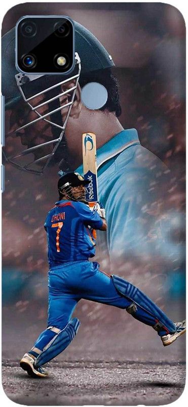 NDCOM Back Cover for Realme C25s M S Dhoni Printed  (Multicolor, Hard Case, Pack of: 1)
