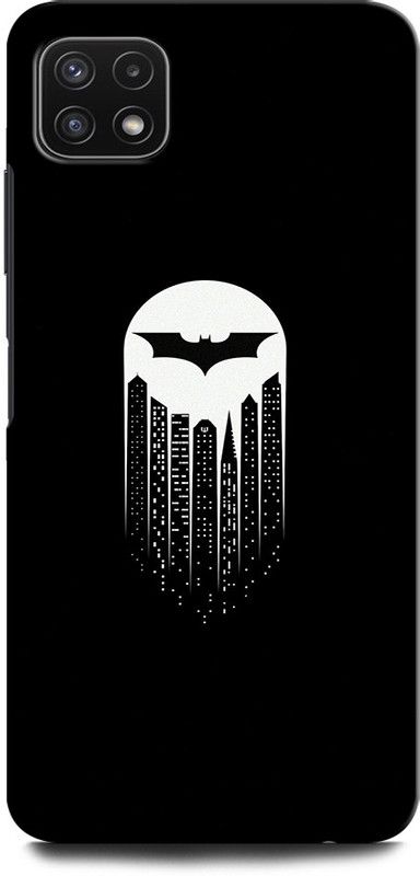 GRAFIQE Back Cover for SAMSUNG Galaxy A22 5G BATMAN, DARK KNIGHT, SUPERHERO, DC COMIC, BATMAN LOGO,  (Multicolor, Shock Proof, Pack of: 1)