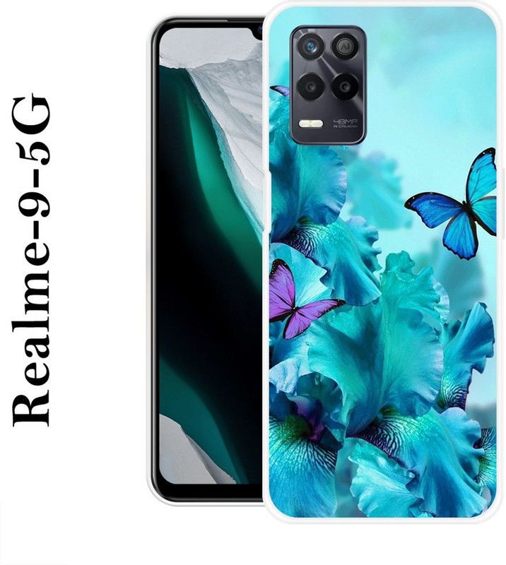 REDFLY Back Cover for Realme 9 5G  (Blue, Grip Case, Silicon)