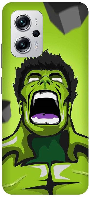 FRONK Back Cover for REDMI K50i 5G, 22041216I, ANGRY, HULK, AVENGER, AVENGERS  (Green, Hard Case, Pack of: 1)