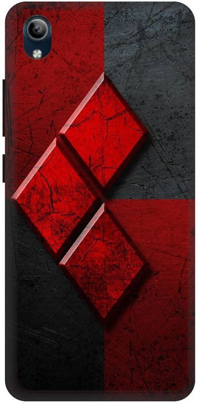 SSMORYA Back Cover for Vivo Y90, Vivo 1908, Red Diamond Printed  (Multicolor, Hard Case, Pack of: 1)