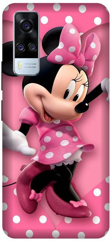 URCHIN Back Cover for Vivo Y51A minnie mouse, mickey mouse, cartoon, funny, cute, love, Disney  (Multicolor, Shock Proof, Pack of: 1)
