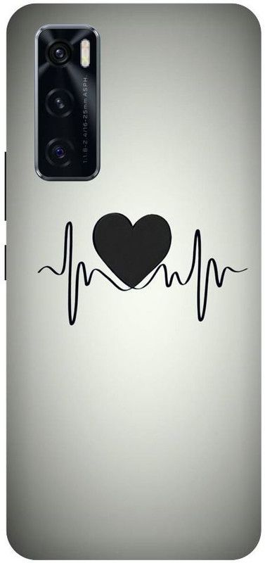 URCHIN Back Cover for Vivo V20SE heartbeat, A, Latter A, Love, Heart  (Multicolor, Shock Proof)
