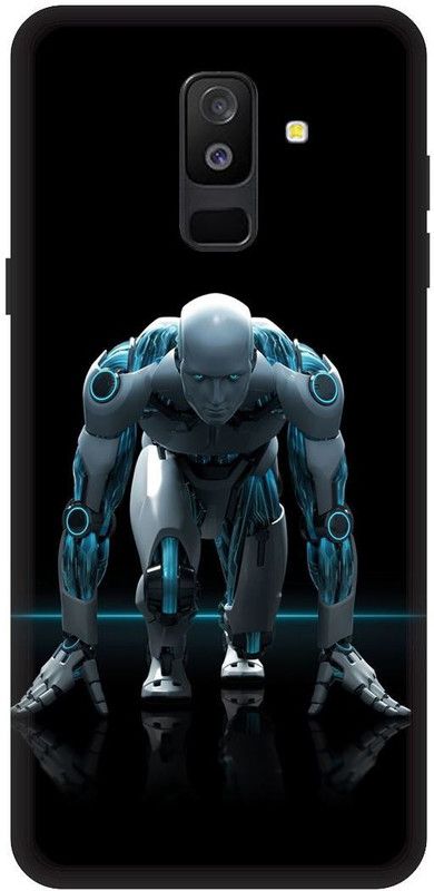 SSMORYA Back Cover for Samsung Galaxy J8, Robot Multicolour Printed  (Multicolor, Shock Proof, Pack of: 1)