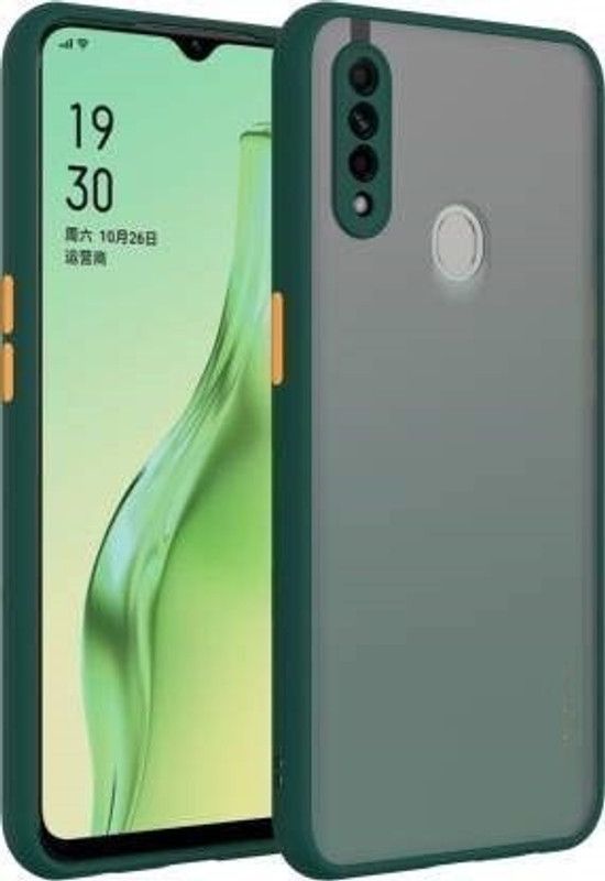 Power Back Cover for Samsung Galaxy A20s  (Green, Shock Proof, Pack of: 1)