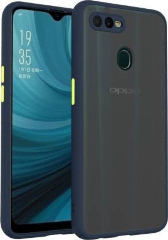 Mobtech Back Cover for Oppo A12  (Blue, Grip Case, Pack of: 1)