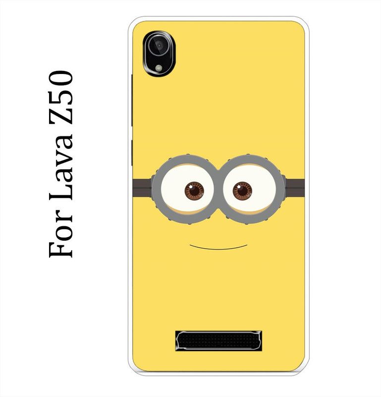 BeauCase Back Cover for Lava Z50  (Yellow, Grip Case, Silicon, Pack of: 1)