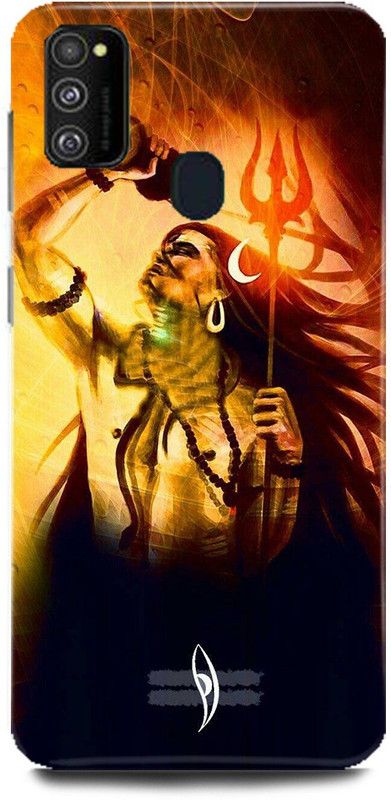 MP ARIES MOBILE COVER Back Cover for SAMSUNG Galaxy M21, Mahakal Om Shiv Shiv ji Bholenath Angry Shiv Damru Man Shiva  (Multicolor, Hard Case, Pack of: 1)