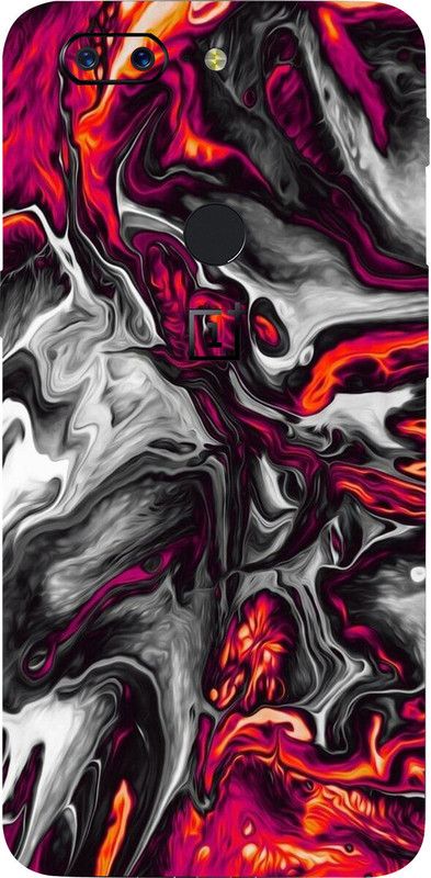 CLAXA Colourfull Lava One Plus 5t Back Skin Guard....., Colourfull Lava, OnePlus 5T Mobile Skin  (Colourfull Lava Skin With Super matte finish.....)